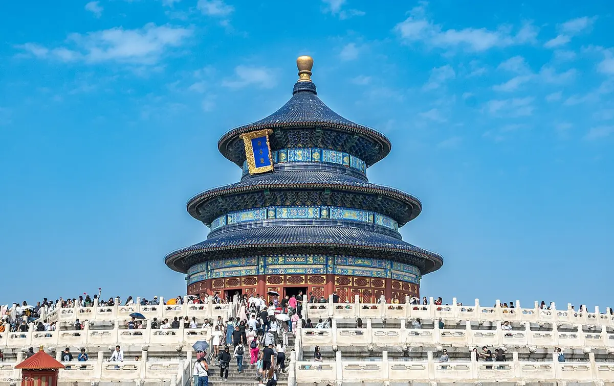 Blue-roofed Hall of Prayer for Good Harvests at the Temple of Heaven in Beijing